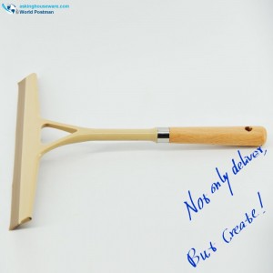 Manija De Madera Akbrand Tamaño Grande Escobilla De Goma De Madera De Haya