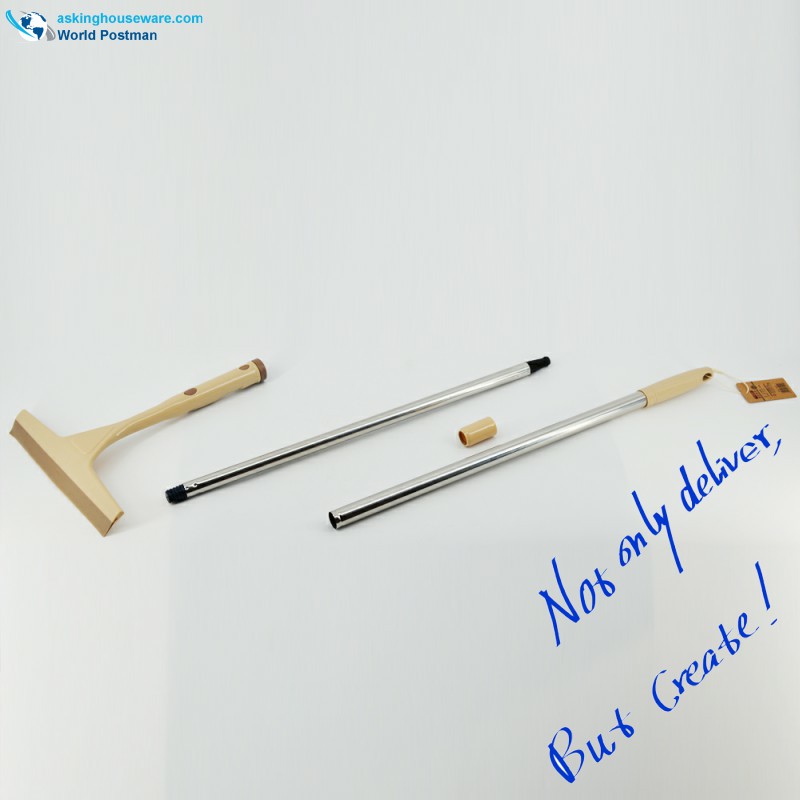 Enjugador de ventana Akbrand 135cm con mango largo y tubo de acero inoxidable elástico