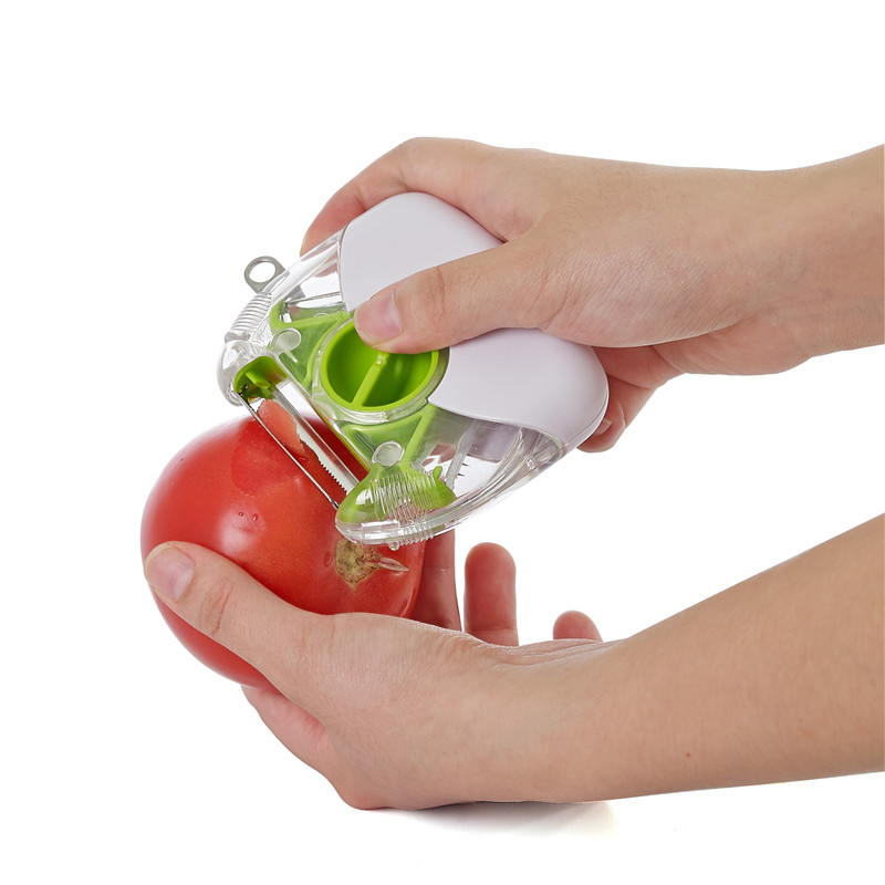 Cuchillas multifuncionales de acero inoxidable reutilizables Life para frutas y verduras en rebanadas