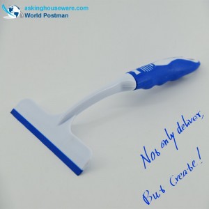 Escobilla de goma cuadrada de la ventana de Akbrand con la manija suave de TPR