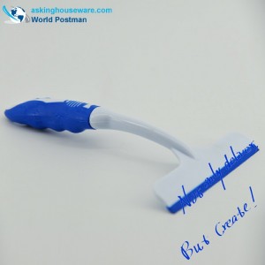 Escobilla de goma cuadrada de la ventana de Akbrand con la manija suave de TPR