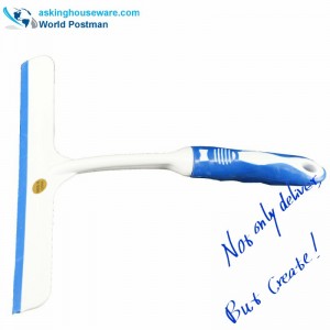 Escobilla de goma cuadrada de la ventana del tamaño grande de Akbrand con la manija suave de TPR