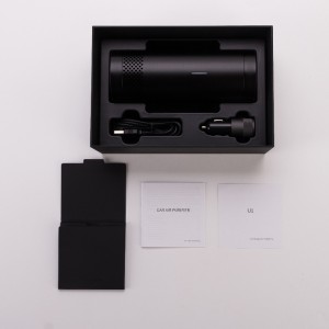 El purificador de aire para automóvil funciona con una función de detección de calidad del aire para eliminar humo / polvo / olor de mascotas / malos olores / bacterias / formaldehído limpiador de aire de autos