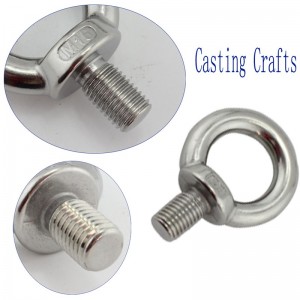 Perno de ojo din580 plateado cinc resistente con la tuerca del ojo DIN582