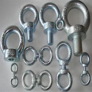 Perno de ojo din580 plateado cinc resistente con la tuerca del ojo DIN582