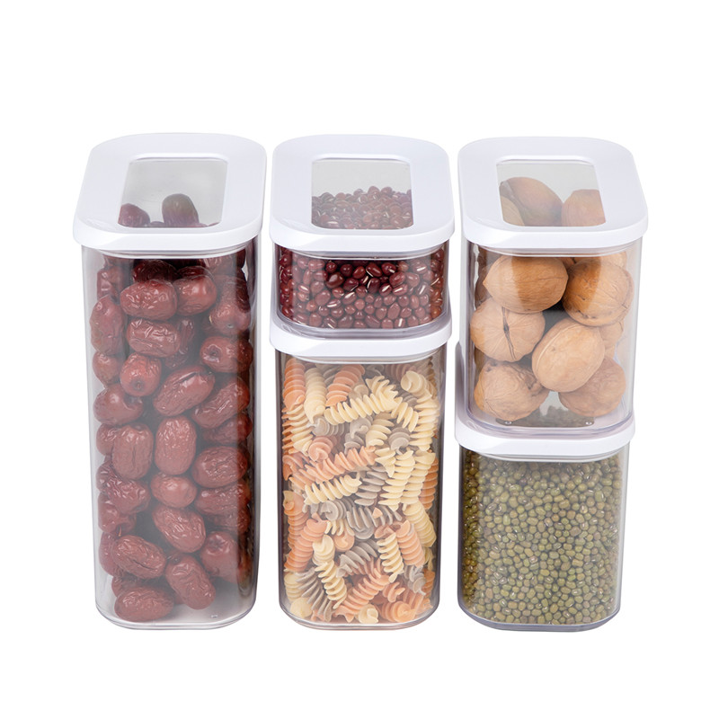 Recipientes de almacenamiento de alimentos a granel de despensa hermética de cocina libre de BPA para suministros de repostería