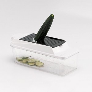 Máquina de cortar mandolina 4in 1 Vegop Chopper - Recipientes de vidrio Spiralizer Vegetable Slicer Dicer