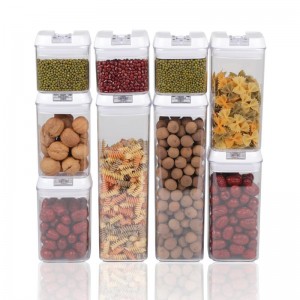Set de 9 recipientes de almacenamiento de alimentos herméticos