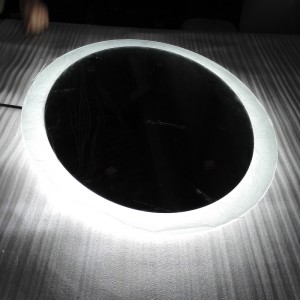 Espejo retroiluminado iluminado LED de lujo para baño de la UE y los EE. UU.-ENE-AL-115