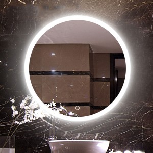 Espejo retroiluminado iluminado LED de lujo para baño de la UE y los EE. UU.-ENE-AL-115