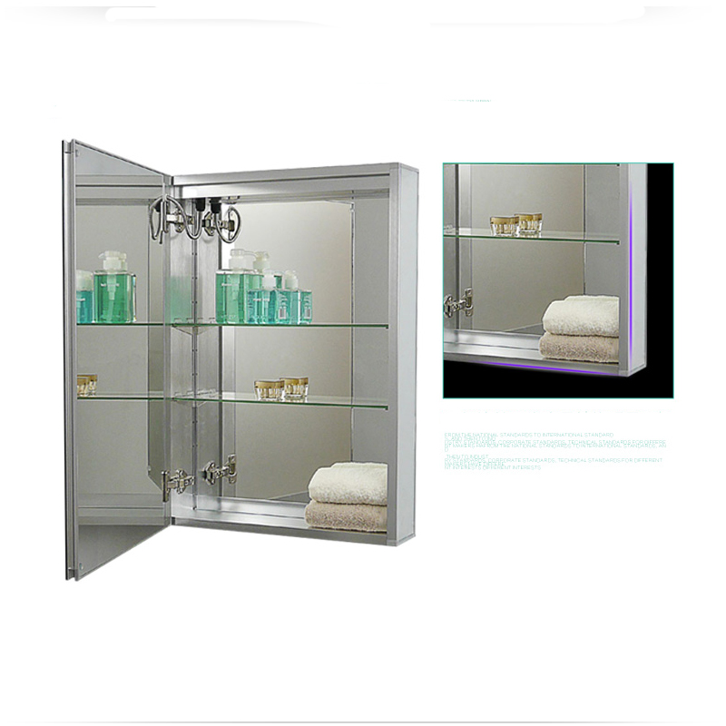 Gabinete de medicina con espejo retroiluminado y retroiluminado LED de lujo para la UE y los EE. UU.-ENE-AC-102