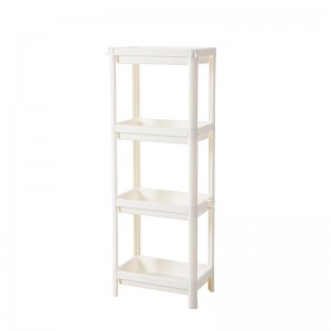 Estante de almacenamiento plástico de alta calidad del estante del almacenamiento de la cocina multifuncional de 4 capas