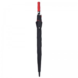 Paraguas del golf del marco de la fibra de vidrio de la impresión de encargo de los deportes al aire libre a prueba de viento de gran tamaño 2019