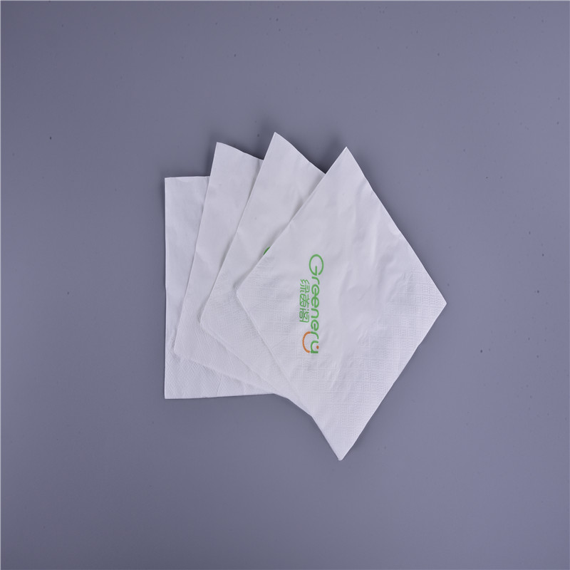 Personalizado impreso 1/4 de descuento Fold Servilletas de papel de la cena