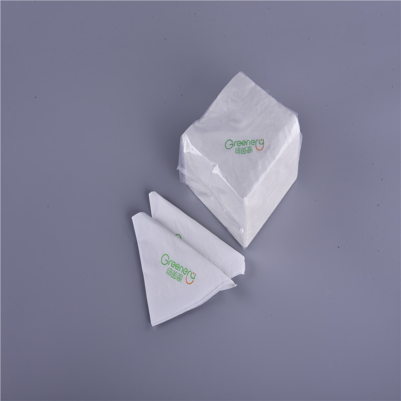Personalizado impreso 1/4 de descuento Fold Servilletas de papel de la cena