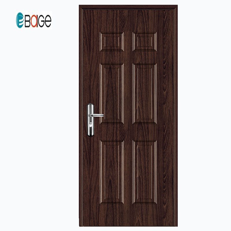 Baige American Steel Door / Door Entry Hierro forjado / Diseño de puerta de seguridad con parrilla