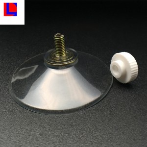 Soporte de succión para portavasos de PVC barato, ventosa de goma