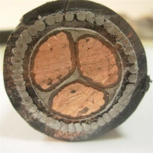 35 mm 4 Núcleo Cable Blindado Cobre Aislamiento Xlpe STA SWA Para Subterráneo