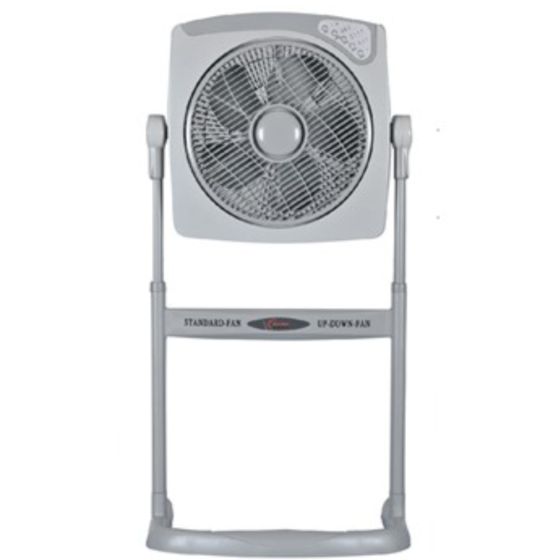 Ventilador eléctrico de plástico ABS de 12 pulgadas con soporte de dos vías