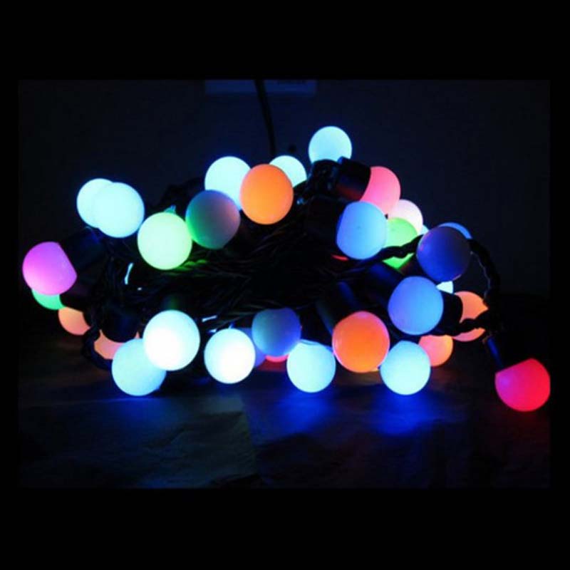 Luces de la secuencia de la bola del LED Luces de la secuencia de la bola de la Navidad del color Luces decorativas