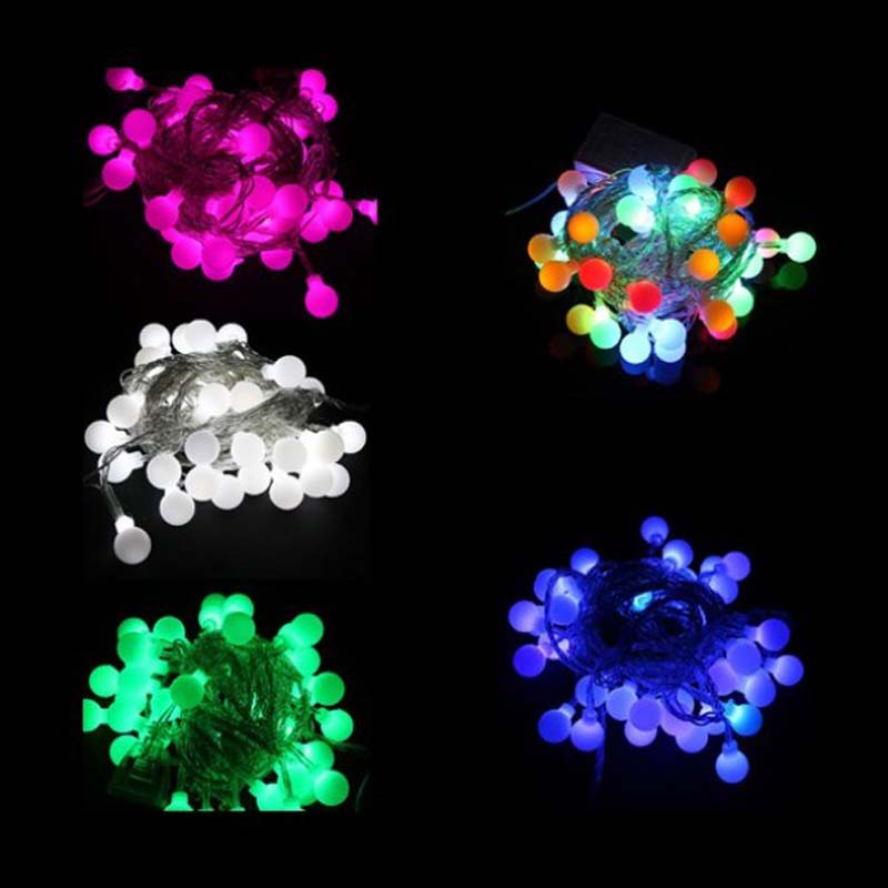 Luces de la secuencia de la bola del LED Luces de la secuencia de la bola de la Navidad del color Luces decorativas