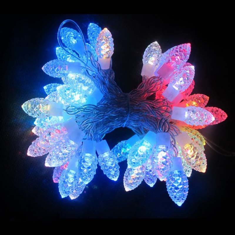 Luces de cadena LED RGB Luces de Navidad decorativas de diamante / copo de nieve LED