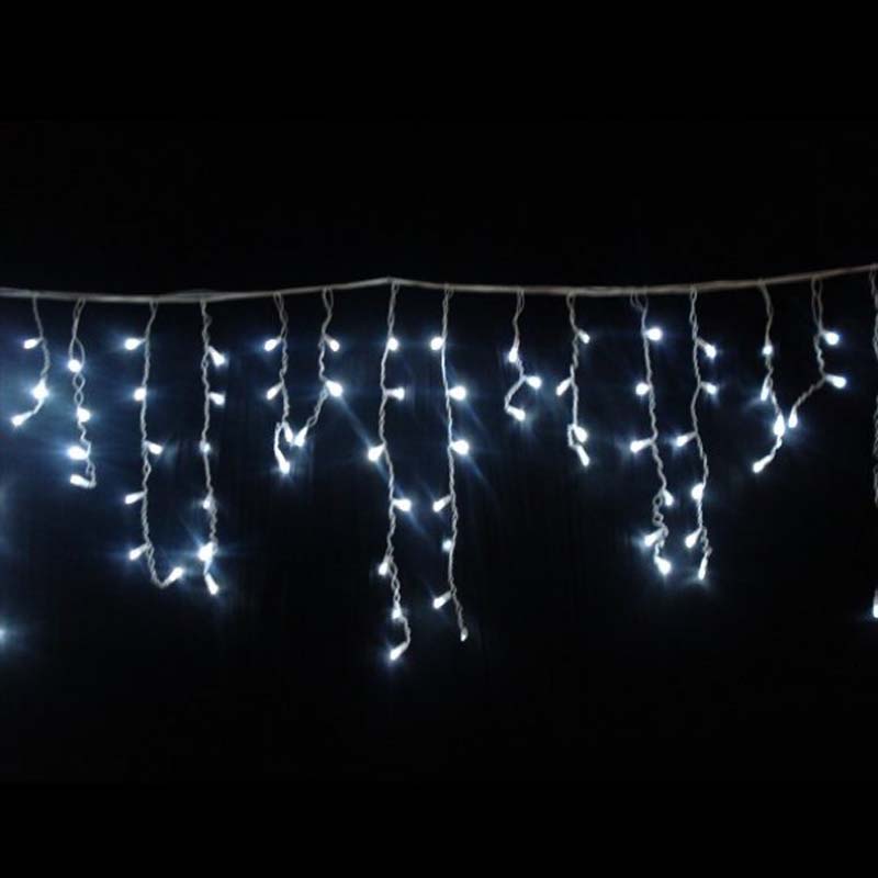 Luces de carámbano de LED Luces de carámbano de Navidad Luces de cadena de Navidad al aire libre Decoraciones