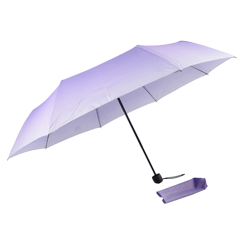 Paraguas cambiante creativo de la pendiente del color del paraguas del doblez de la promoción 21inch
