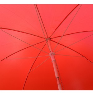 Sombrilla de playa de actividad comercial al aire libre, tejido elástico de poliéster, peso ligero