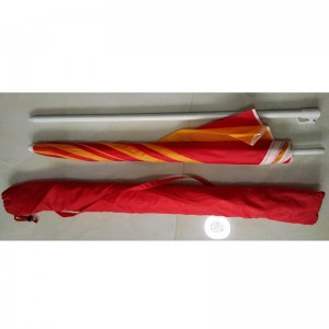 Sombrilla de playa de actividad comercial al aire libre, tejido elástico de poliéster, peso ligero