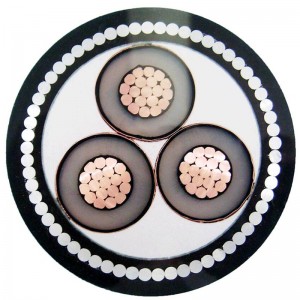 Cable blindado multitiro de media tensión con blindado STA / SWA