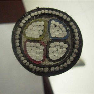 600v Xlpe Cable de aluminio blindado Cable Swa Chaqueta de hdpe Cable blindado de núcleo de 150 mm 4