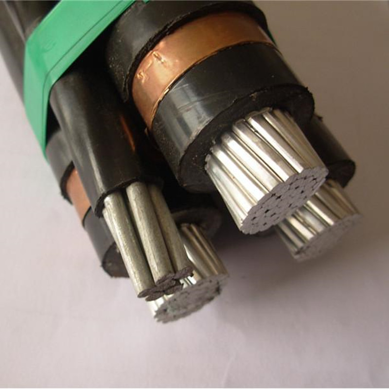 Cable de conductor de paquete de antena de cobre / aluminio MV 6.35 / 11KV 3x95mm2 3X185mm2