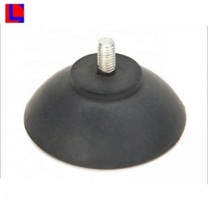 Ventosas de PVC transparente de plástico con tornillo, ventosa de goma