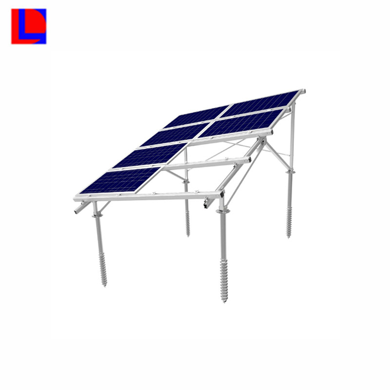 Soportes solares de montaje en suelo con soporte de panel solar de aluminio