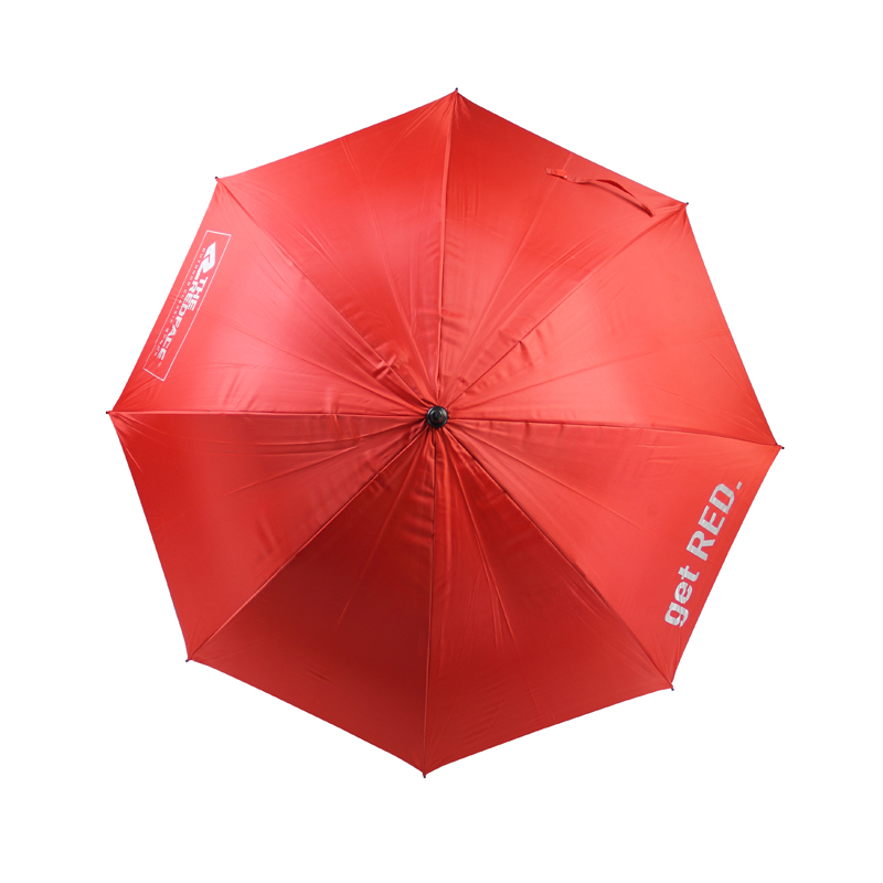 Pongee 190T Long Shaft Automatic Type Custom Golf Umbrella con logotipo