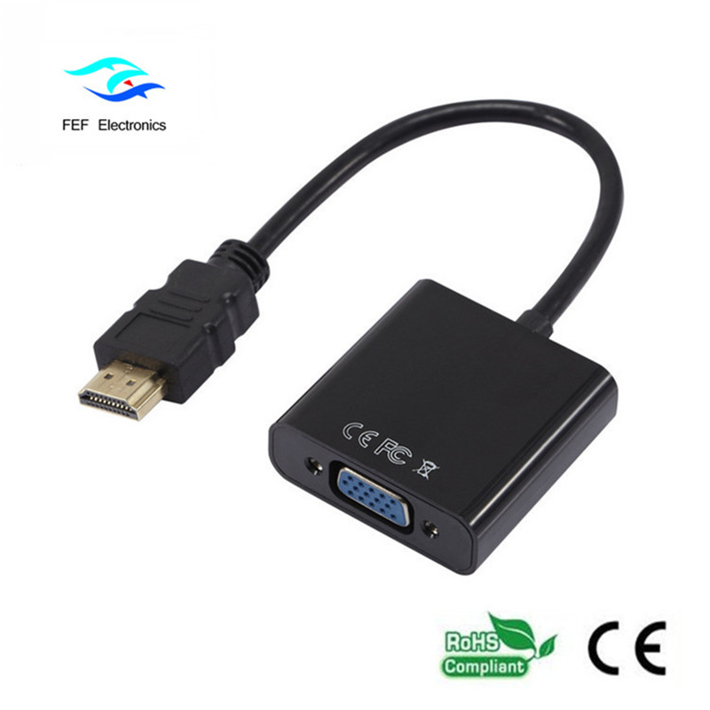 convertidor hdmi macho a vga hembra Código: FEF-HIC-001