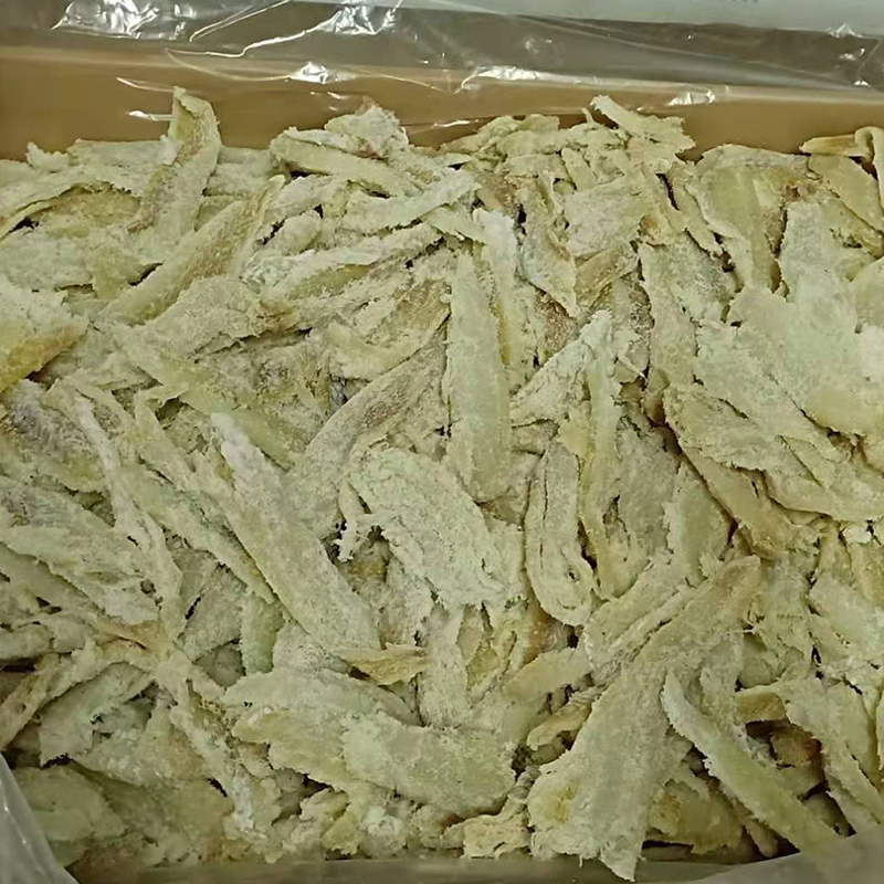 Filetes de abadejo de Alaska salados en seco migas
