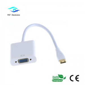 Mini convertidor HDMI macho a VGA hembra Código: FEF-HIC-004