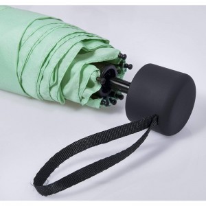 Paraguas de lluvia plegable de estructura metálica más pequeña 5 para sombrilla para mujer