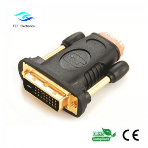 Adaptador HDMI hembra a DVI 24 + 1 macho Convertidor macho a hembra Código: FEF-HD-006