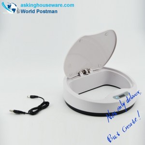 Cubo de basura inductivo automático AKbrand con cargador eléctrico, gris, 15 litros