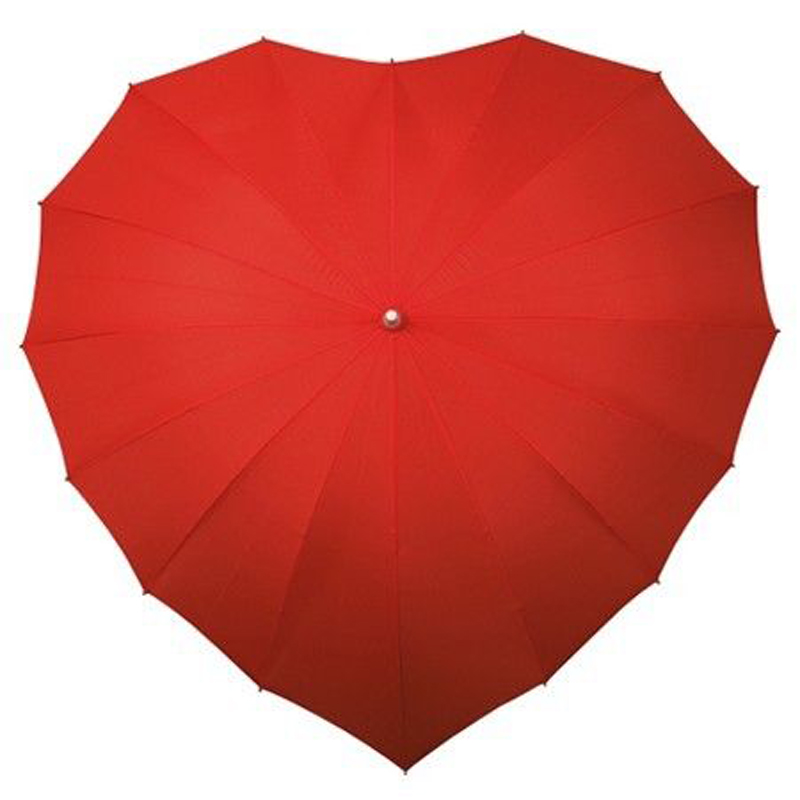 Love Hearted Shaped Promocional Valentine Umbrella