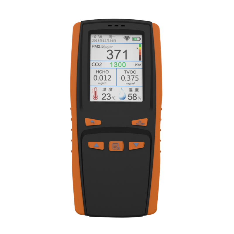 Monitor de calidad del aire AirVisual Pro Compare la calidad del aire interior y exterior [PM2.5, CO2, AQI, temperatura, humedad] Calidad del aire y pronóstico en tiempo real