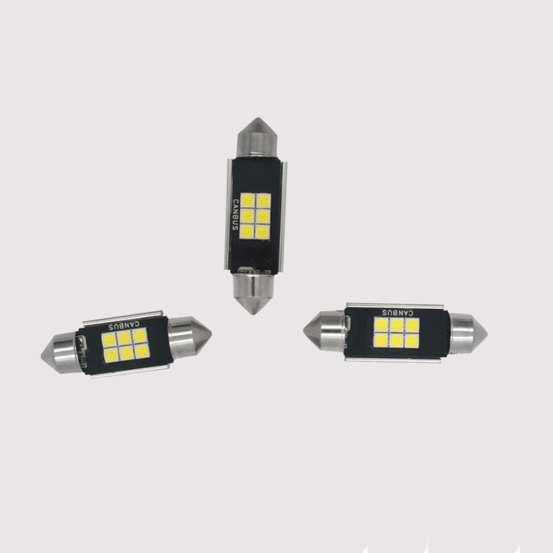 Nuevo Super brillante CANBUS 3030 6smd C5W Festoon 31mm 36mm 39mm 42mm luz led