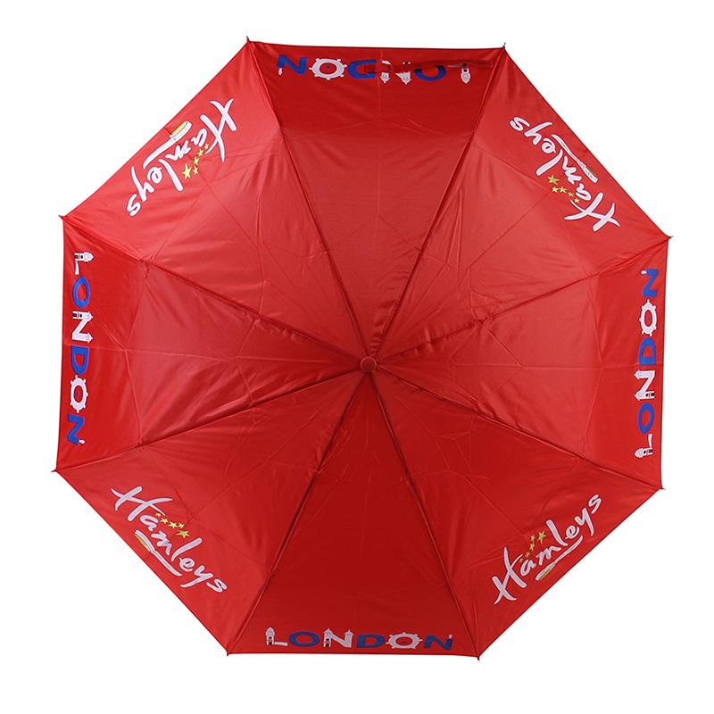 Paraguas impresión personalizada promoción de artículos de publicidad al por mayor 3 paraguas plegable