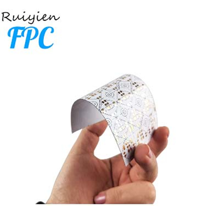 China shenzhen profesional odm rohs ul custom pet Transparente flexible Flexible PCB fpc board 2 Capas de poliimida