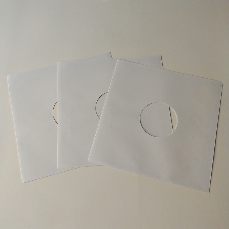 12 fundas interiores de vinilo LP de papel blanco para discos de vinilo de 33 RPM