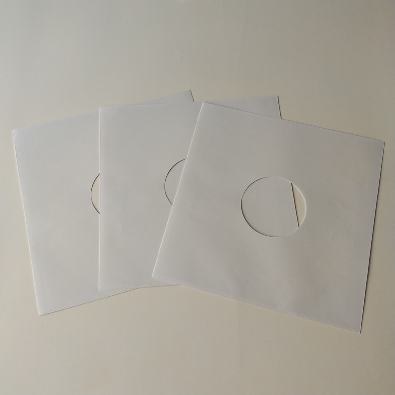 12 fundas interiores de vinilo LP de papel blanco para discos de vinilo de 33 RPM