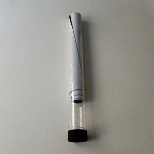 Suministros de tapete de juego transparente con tubo de almacenamiento de tapete negro